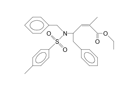 (4S)-(Z)-4-(N-Benzyl-4-toluenesulfonamido)-2-methyl-5-phenyl-2-pentenoic acid, ethyl ester