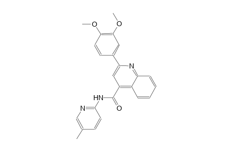 2-(3,4-dimethoxyphenyl)-N-(5-methyl-2-pyridinyl)-4-quinolinecarboxamide