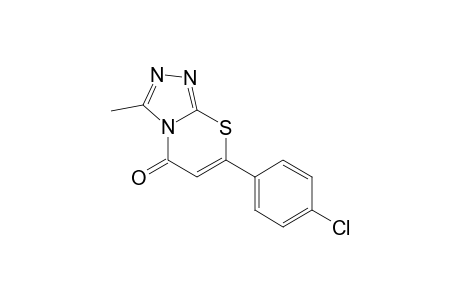 5H-[1,2,4]Triazolo[3,4-b][1,3]thiazin-5-one, 7-(4-chlorophenyl)-3-methyl-