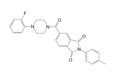 5-[4-(2-fluorophenyl)piperazin-1-yl]carbonyl-2-(4-methylphenyl)isoindole-1,3-dione