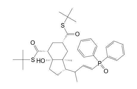 1H-Indene-4,6-dicarbothioic acid, 1-[3-(diphenylphosphinyl)-1-methyl-2-propenyl]octahydro-3a-hydroxy-7a-methyl-, S,S-bis(1,1-dimethylethyl) ester, [1.alpha.(1S*,2E),3a.alpha.,4.alpha.,6.alpha., 7a.alpha.]-(.+-.)-
