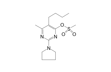 5-Butyl-6-methyl-2-(1-pyrrolidinyl)-4-pyrimidinyl methanesulfonate