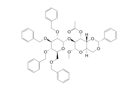 METHYL-3-O-ACETYL-4,6-O-BENZYLIDENE-2-O-(2,3,4,6-TETRA-O-BENZYL-ALPHA-D-GLUCOPYRANOSYL)-ALPHA-D-ALTROPYRANOSE