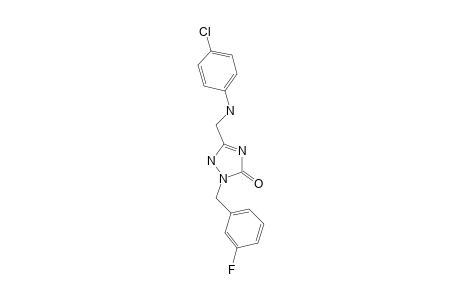 5-([(4-chlorophenyl)amino]methyl)-2-[(3-fluorophenyl)methyl]-2,3-dihydro-1H-1,2,4-triazol-3-one