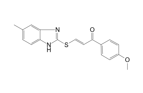 (2E)-1-(4-Methoxyphenyl)-3-[(5-methyl-1H-benzimidazol-2-yl)sulfanyl]-2-propen-1-one