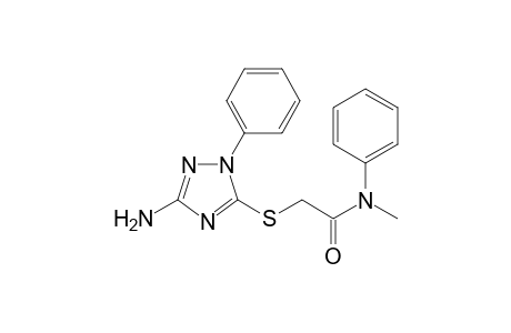2-[(3-amino-1-phenyl-1H-1,2,4-triazol-5-yl)sulfanyl]-N-methyl-N-phenylacetamide