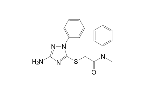 2-[(3-amino-1-phenyl-1H-1,2,4-triazol-5-yl)sulfanyl]-N-methyl-N-phenylacetamide