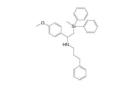 N-(1-(4-methoxyphenyl)-2-(methyldiphenylsilyl)ethyl)-3-phenylpropan-1-amine