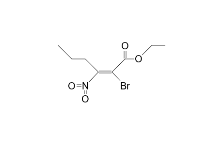 (Z)-2-Bromo-3-nitro-hexenoic acid, ethyl ester