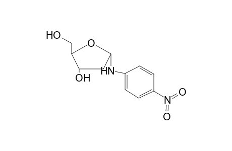2-(hydroxymethyl)-5-(4-nitroanilino)-3-oxolanol
