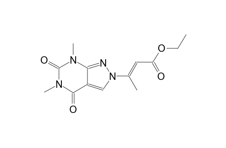 ethyl (2E)-3-(5,7-dimethyl-4,6-dioxo-4,5,6,7-tetrahydro-2H-pyrazolo[3,4-d]pyrimidin-2-yl)-2-butenoate