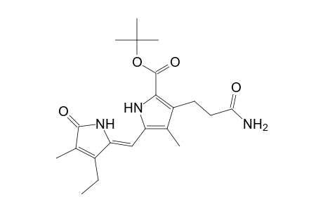 1H-Pyrrole-2-carboxylic acid, 3-(3-amino-3-oxopropyl)-5-[(3-ethyl-1,5-dihydro-4-methyl-5-oxo-2H-pyrrol-2-ylidene)methyl]-4-methyl-, 1,1-dimethylethyl ester