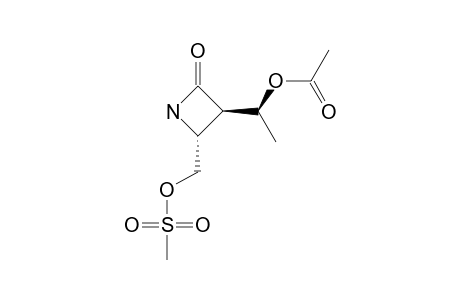 (ALPHA-R,3-R,4-R)-3-(1-ACETOXYETHYL)-4-(MESYLOXYMETHYL)-AZETIDINE-2-ONE