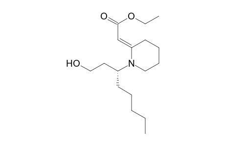 ethyl (2E)-{1-[(1R)-1-(2-hydroxyethyl)hexyl]-2-piperidinylidene}ethanoate