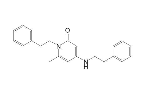 2(1H)-Pyridinone, 6-methyl-1-(2-phenylethyl)-4-[(2-phenylethyl)amino]-