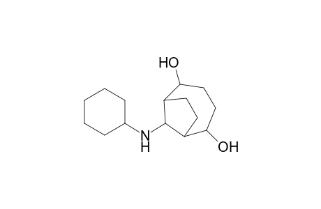 9-(Cyclohexylamino)bicyclo[4.2.1]nonane-2,5-diol