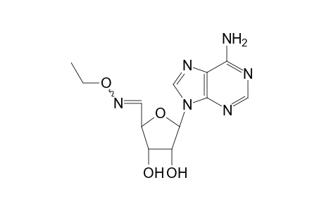 (E/Z)-9-(.beta.-D-ribo-Pentodialdo-1,4-furanosyl)adenine O-Ethyloxime