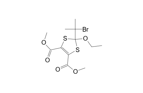 1,3-Dithiole-4,5-dicarboxylic acid, 2-(1-bromo-1-methylethyl)-2-ethoxy-, dimethyl ester