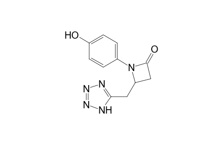 1-(4-hydroxyphenyl)-4-(2H-1,2,3,4-tetrazol-5-ylmethyl)azetidin-2-one