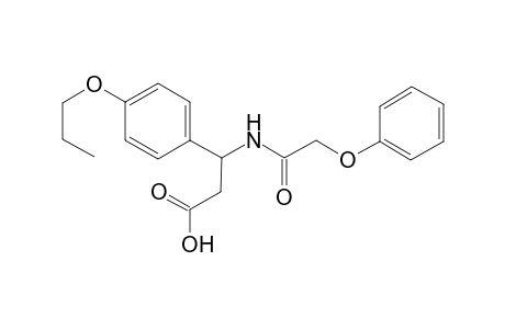 3-(2-phenoxyethanoylamino)-3-(4-propoxyphenyl)propanoic acid