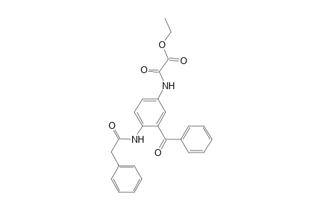 Ethyl {3-benzoyl-4-[(phenylacetyl)amino]anilino}(oxo)acetate
