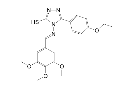 5-(4-ethoxyphenyl)-4-{[(E)-(3,4,5-trimethoxyphenyl)methylidene]amino}-4H-1,2,4-triazol-3-yl hydrosulfide