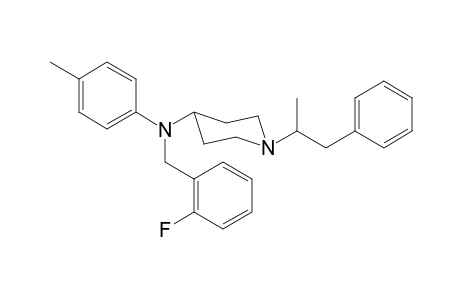 N-2-Fluorobenzyl-N-4-methylphenyl-1-(1-phenylpropan-2-yl)piperidin-4-amine