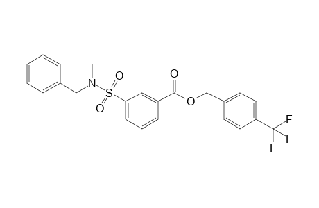 4-(Trifluoromethyl)benzyl 3-(N-benzyl-N-methylsulfamoyl)benzoate