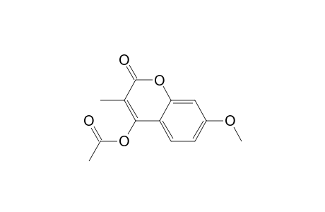4-Acetoxy-7-methoxy-3-methylcoumarin