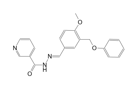 N'-{(E)-[4-methoxy-3-(phenoxymethyl)phenyl]methylidene}nicotinohydrazide