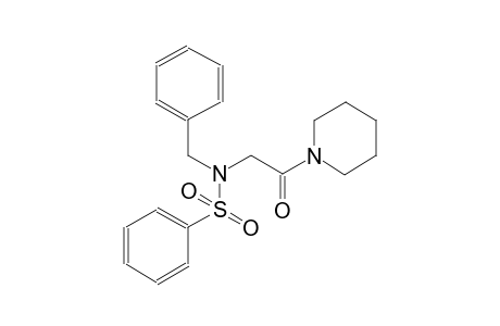 benzenesulfonamide, N-[2-oxo-2-(1-piperidinyl)ethyl]-N-(phenylmethyl)-