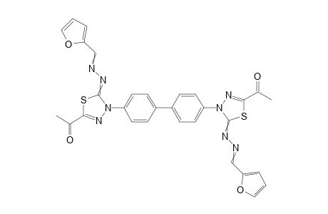 1,10-(5,5'-([1,1'-Biphenyl]-4,40-diyl)bis(5-((furan-2-ylmethylene) hydrazono)-4,5-dihydro-1,3,4-thiadiazole-4,2-diyl))bis(ethan-1-one)