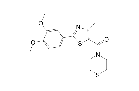 thiomorpholine, 4-[[2-(3,4-dimethoxyphenyl)-4-methyl-5-thiazolyl]carbonyl]-