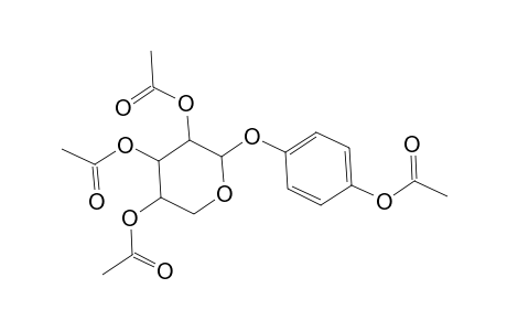 4-[(2,3,4-Tri-O-acetylpentopyranosyl)oxy]phenyl acetate