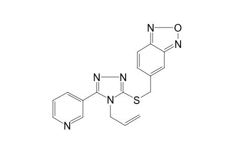 5-[(4-prop-2-enyl-5-pyridin-3-yl-1,2,4-triazol-3-yl)sulfanylmethyl]-2,1,3-benzoxadiazole