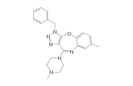 1-Benzyl-7-methyl-4-(4-methylpiperazin-1-yl)triazolo[4,5-b][1,5]benzoxazepine