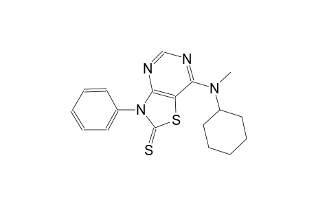 thiazolo[4,5-d]pyrimidine-2(3H)-thione, 7-(cyclohexylmethylamino)-3-phenyl-