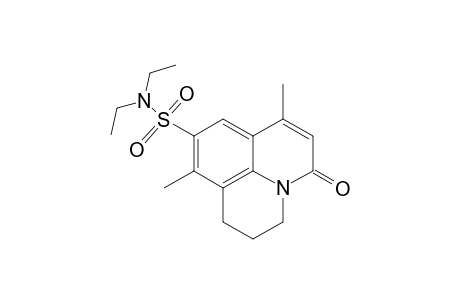 1H,5H-Benzo[ij]quinolizine-9-sulfonamide, N,N-diethyl-2,3-dihydro-7,10-dimethyl-5-oxo-
