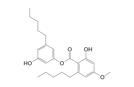 3'-hydroxy-5'-pentylphenyl 2-hydroxy-4-methoxy-6-pentylphenylbenzoate