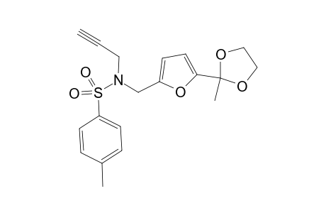 4-Methyl-N-[5-(2-methyl-[1,3]dioxolan-2-yl)furan-2-ylmethyl]-N-prop-2-ynylbenzen-sulfonamide