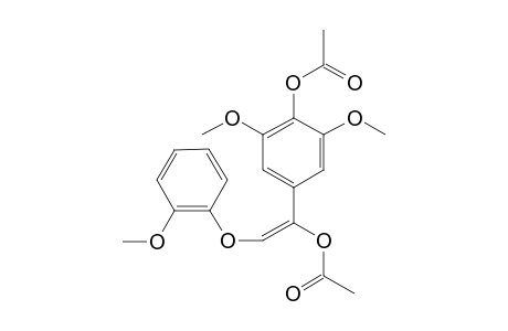 DIACETATE-OF-1-(4-HYDROXY-3,5-DIMETHOXYPHENYL)-2-(2'-METHOXYPHENOXY)-1-ETHEN-1-OL