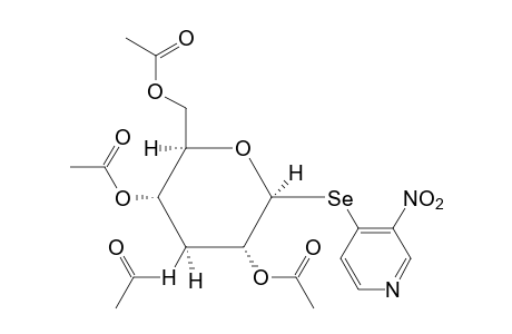 6-4-[(beta-D-glucopyranosyl)selenyl]-3-nitropyridine, tetraacetate