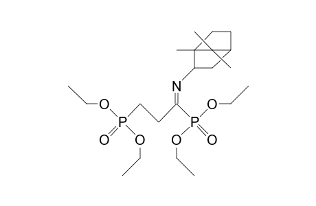 (1'R,4'R,1R)-1-(1',7',7'-Trimethyl-bicyclo<2.2.1>hept-2'-ylidenamino)-1,3-tetraethylpropane-1,3-phosphonate