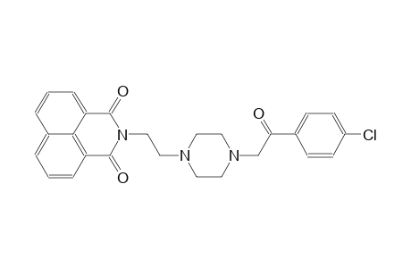 2-(2-{4-[2-(4-chlorophenyl)-2-oxoethyl]-1-piperazinyl}ethyl)-1H-benzo[de]isoquinoline-1,3(2H)-dione