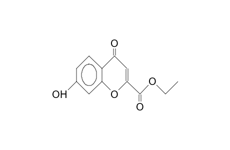 4H-1-Benzopyran-2-carboxylic acid, 7-hydroxy-4-oxo-, ethyl ester