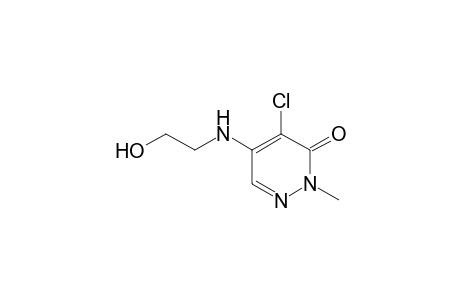 4-chloro-5-[(2-hydroxyethyl)amino]-2-methyl-3(2H)-pyridazinone