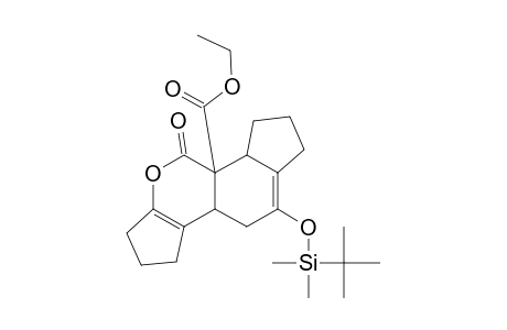 10-[(tert-Butyldimethylsilyl)oxy]-3b-(ethoxycarbonyl)-2,3,3a,3b,4,6,7,8,8b,9-decahydro-1H-cyclopent[b]indeno[5,4-d]pyran-4-one