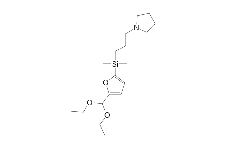 5-[DIMETHYL-(3-PYRROLIDYLPROPYL)-SILYL]-FURFURAL_DIACETAL