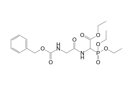 Ethyl 2-[(benzyloxycarbonylamino)acetyl]amino-2-(diethoxyphosphoryl)acetate