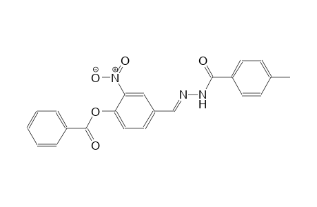 benzoic acid, 4-methyl-, 2-[(E)-[4-(benzoyloxy)-3-nitrophenyl]methylidene]hydrazide